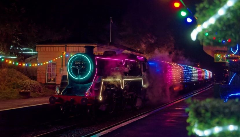 Watercress Line Steam Illuminations by Stephen Morley